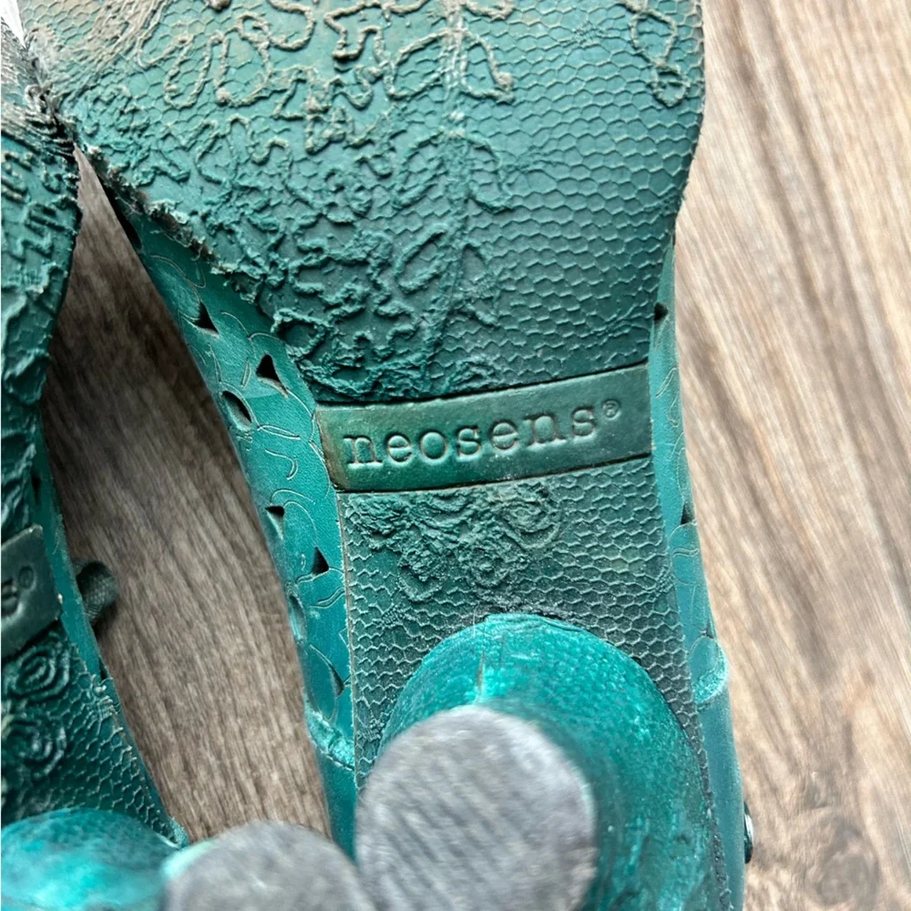 Neosens Turquoise Kitten Heels | 39 - Picture 6 of 9